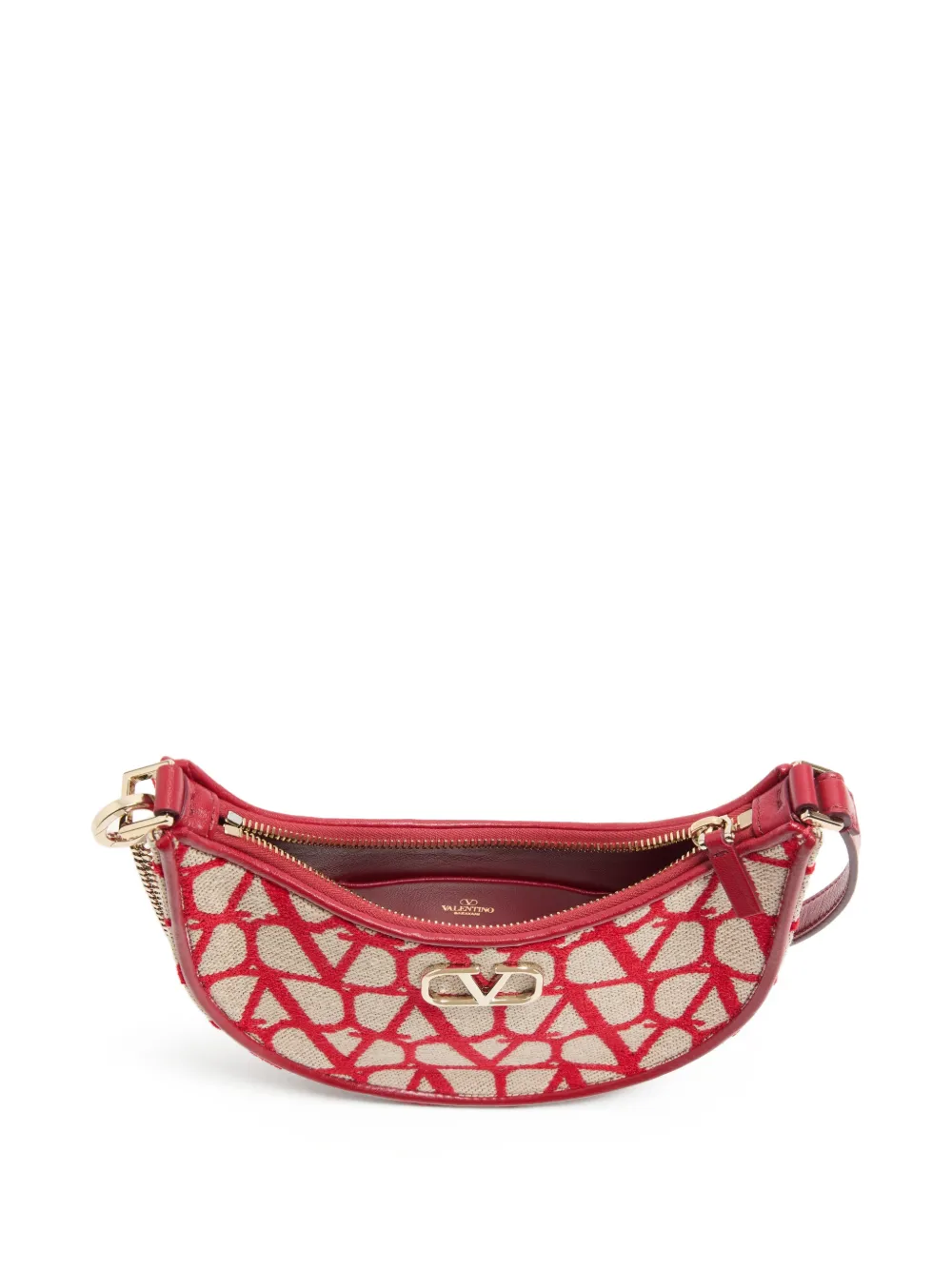 Valentino Garavani Vsling Toile Iconographe mini-schoudertas Beige