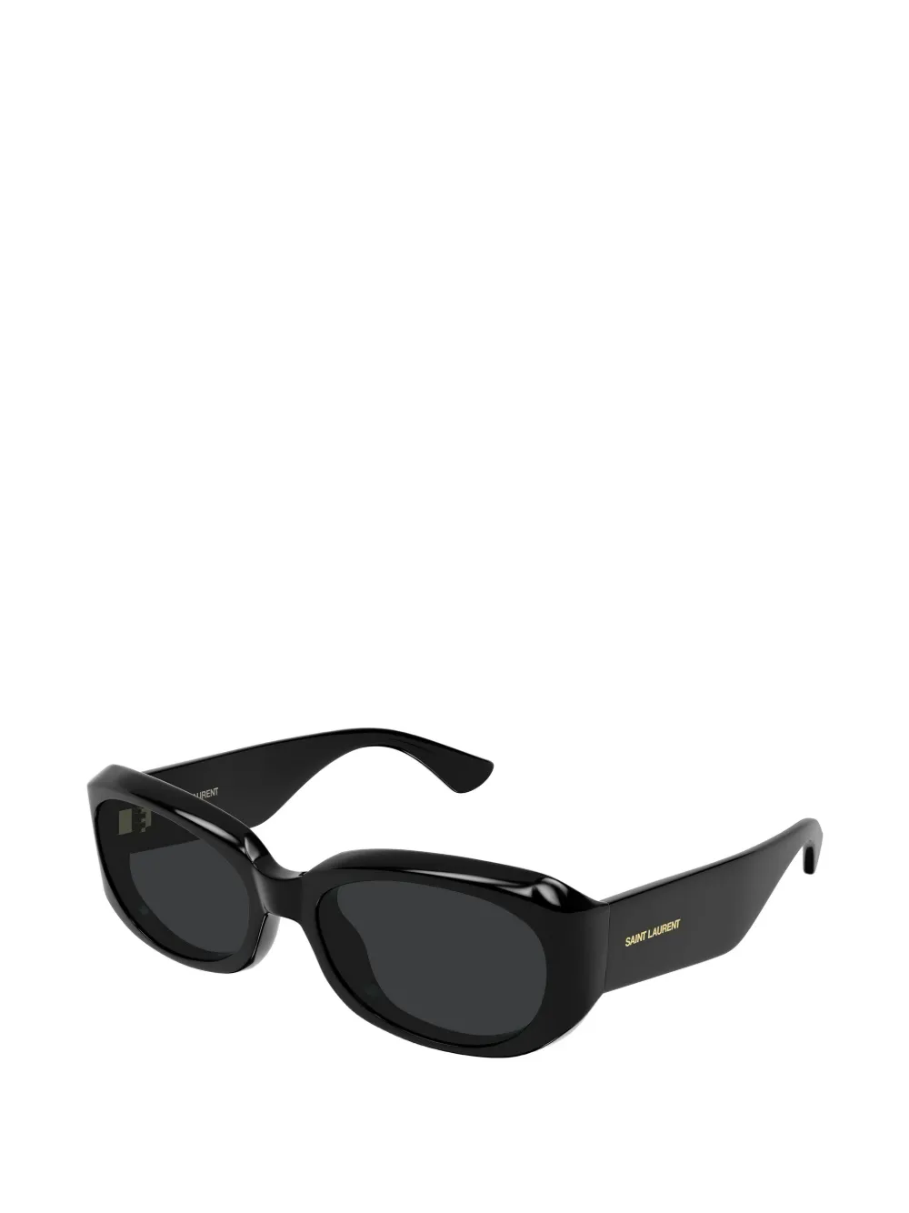 Saint Laurent Eyewear Zonnebril met ovalen montuur Zwart