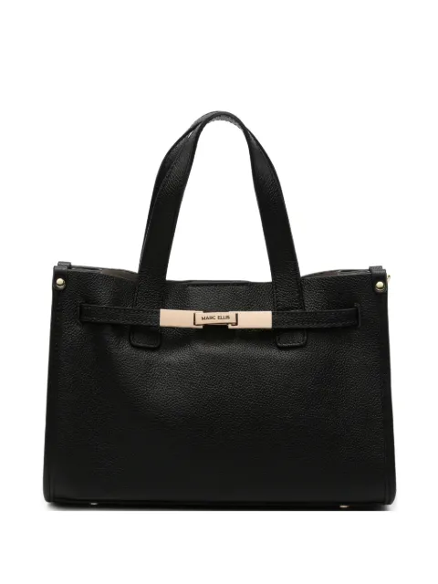 Marc Ellis logo-plaque pebbled-effect tote bag