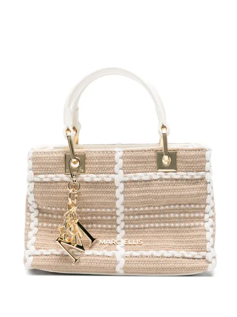 Marc Ellis Krissy woven-effect tote bag