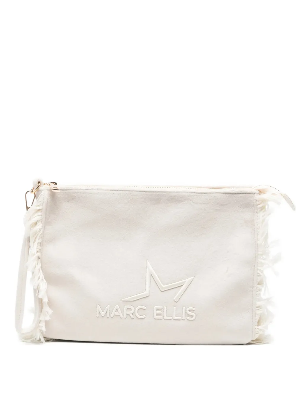 Marc Ellis Buby Calypso Clutch mit Fransen - Nude