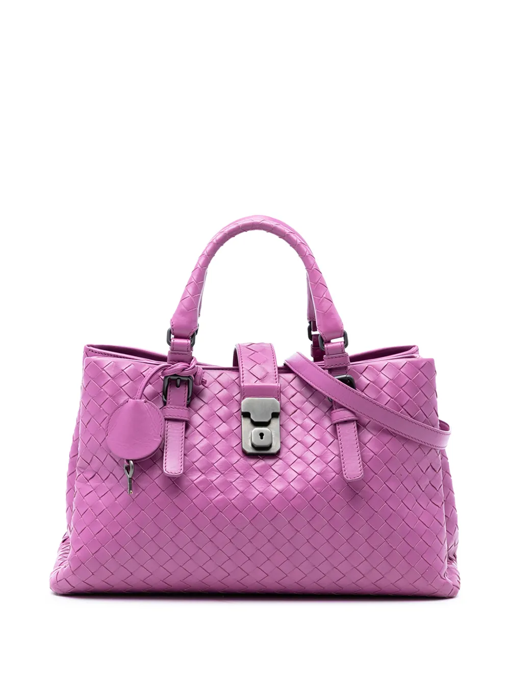 Bottega Veneta Pre-Owned 2012-2026 Small Nappa Intrecciato Roma satchel - Viola