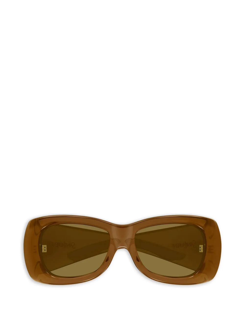 Saint Laurent Eyewear Occhiali da sole rettangolari Howl SL 901 - Marrone