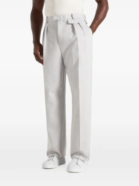 Manière De Voir pantalones Pierre plisados con textura