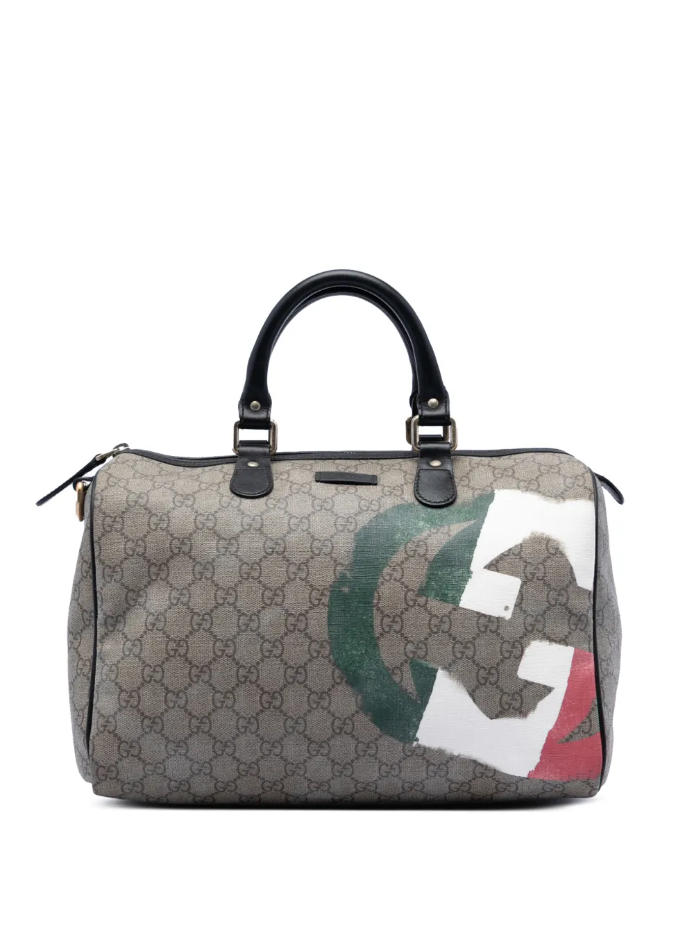 Gucci Pre-Owned 2016-2026 Medium GG Supreme Italian Flag Joy boston bag - Toni neutri