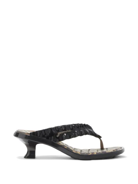 GANNI x Melissa leopard-print heeled sandals