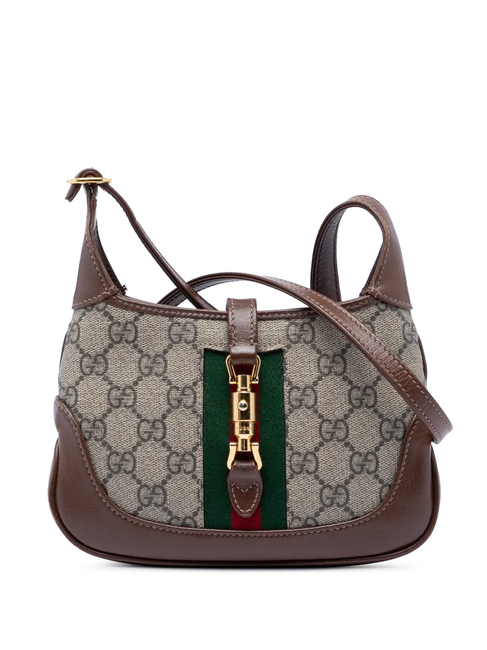 Gucci Pre-Owned 2016-2026 Mini GG Supreme Web Jackie 1961 crossbody bag - Toni neutri