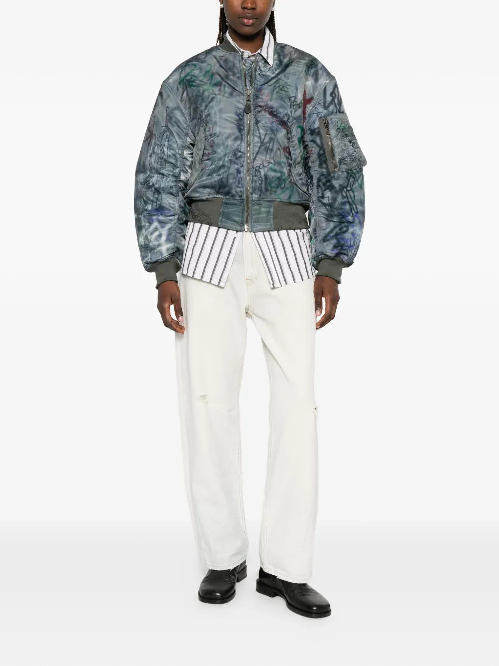  Protocol Index Bomber Con Zip - Grigio 
