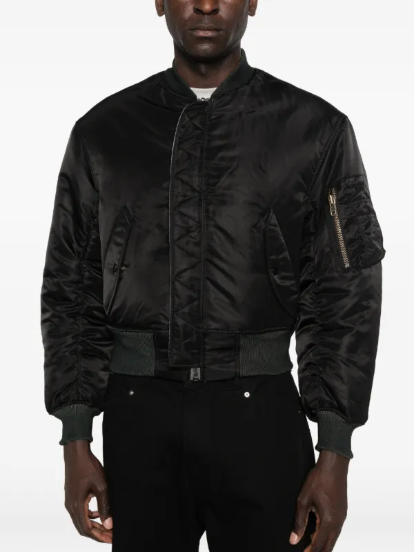 ジャケット・アウター Protocol Index Reversible Bomber Jacket PROTOCOL INDEX zip-fastening print-detail Reversible Bomber Jacket