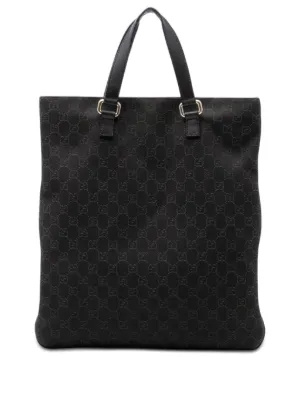 Gucci Pre-Owned 1990-2000 GGパターン ハンドバッグ | ブラック
