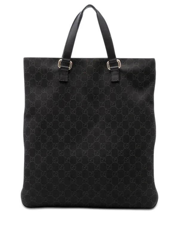 Gucci Pre-Owned 2016-2026 GG デニム ハンドバッグ | ブラウン 