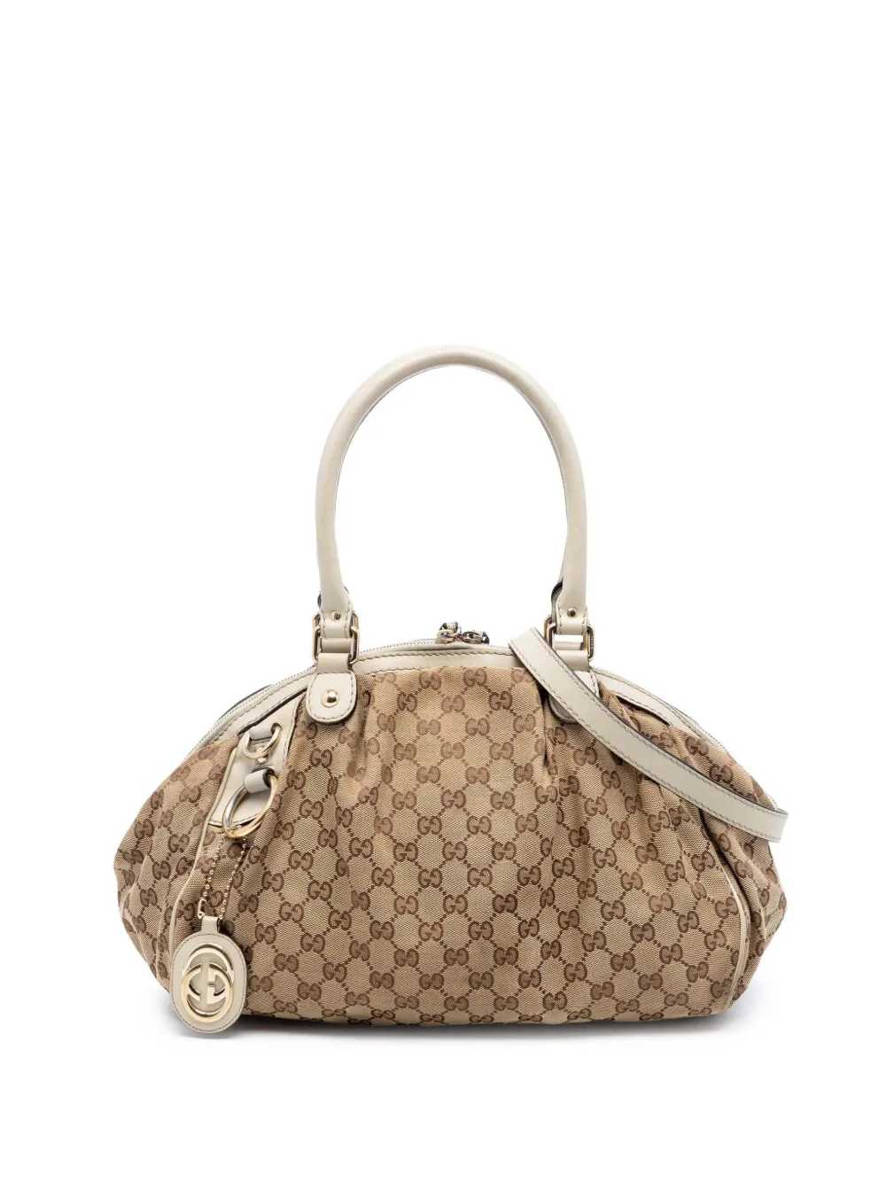 Gucci Pre-Owned 2016-2026 GG Canvas Sukey satchel - Toni neutri