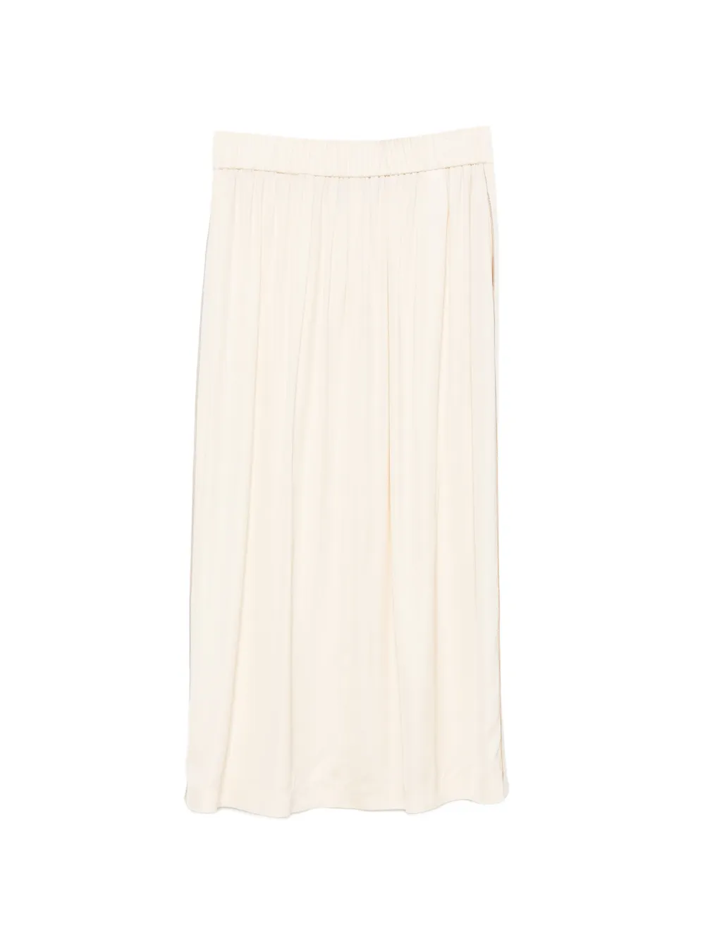 Peserico Midi-rok met elastische tailleband Beige