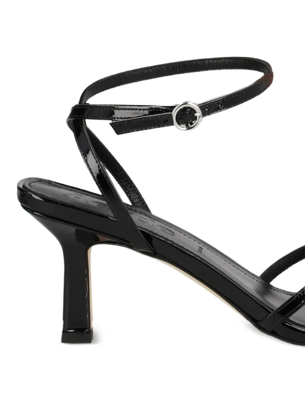 Aeyde leather strappy sandals Zwart