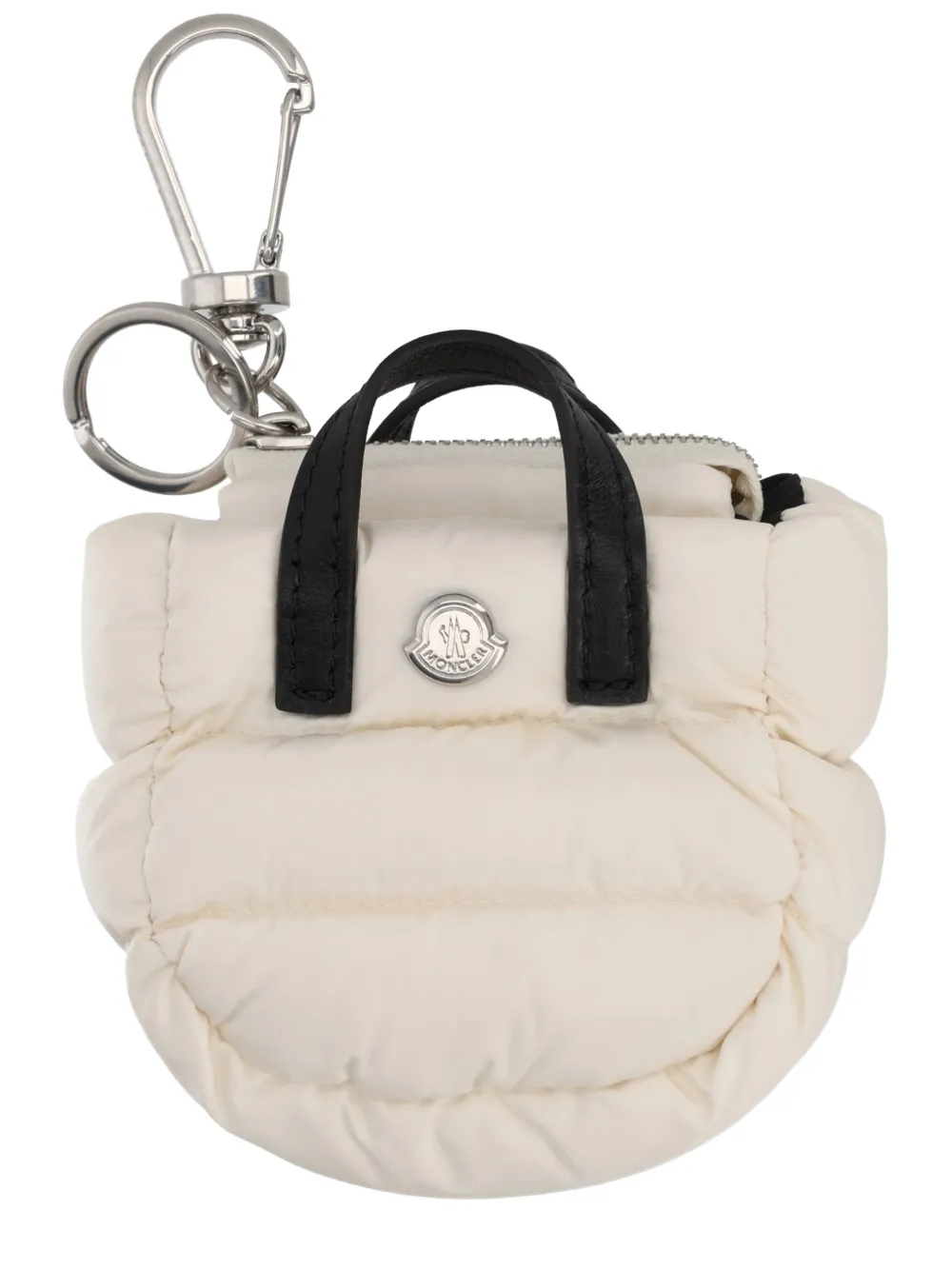 Moncler Gewatteerde sleutelhanger Beige