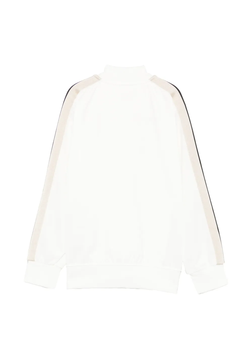 Palm Angels Kids Sweater met logo-print en zijstreep Wit