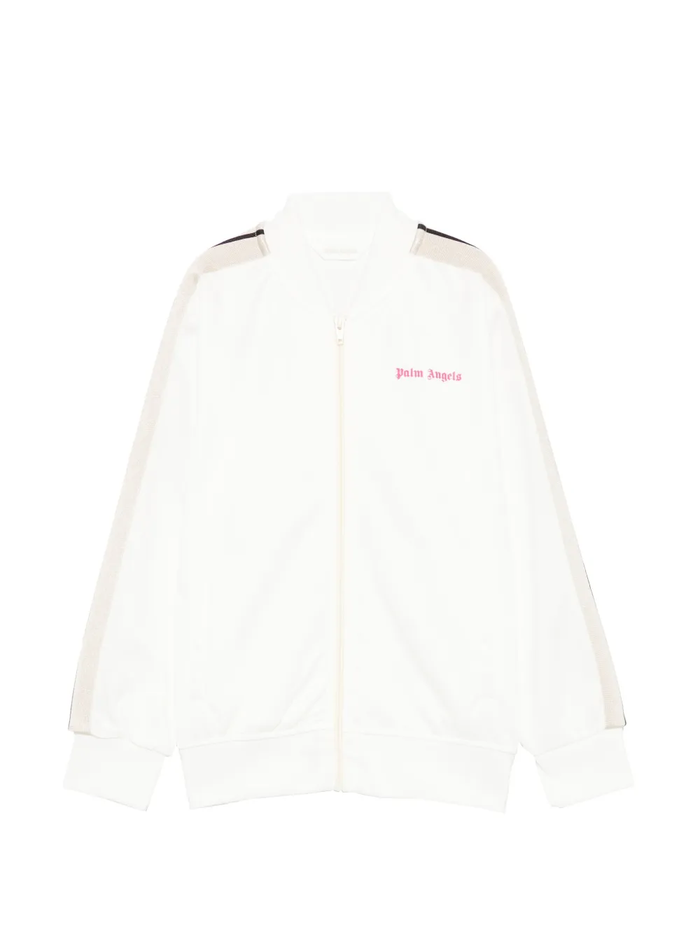 Palm Angels Kids side-stripe logo-print sweatshirt - Bianco