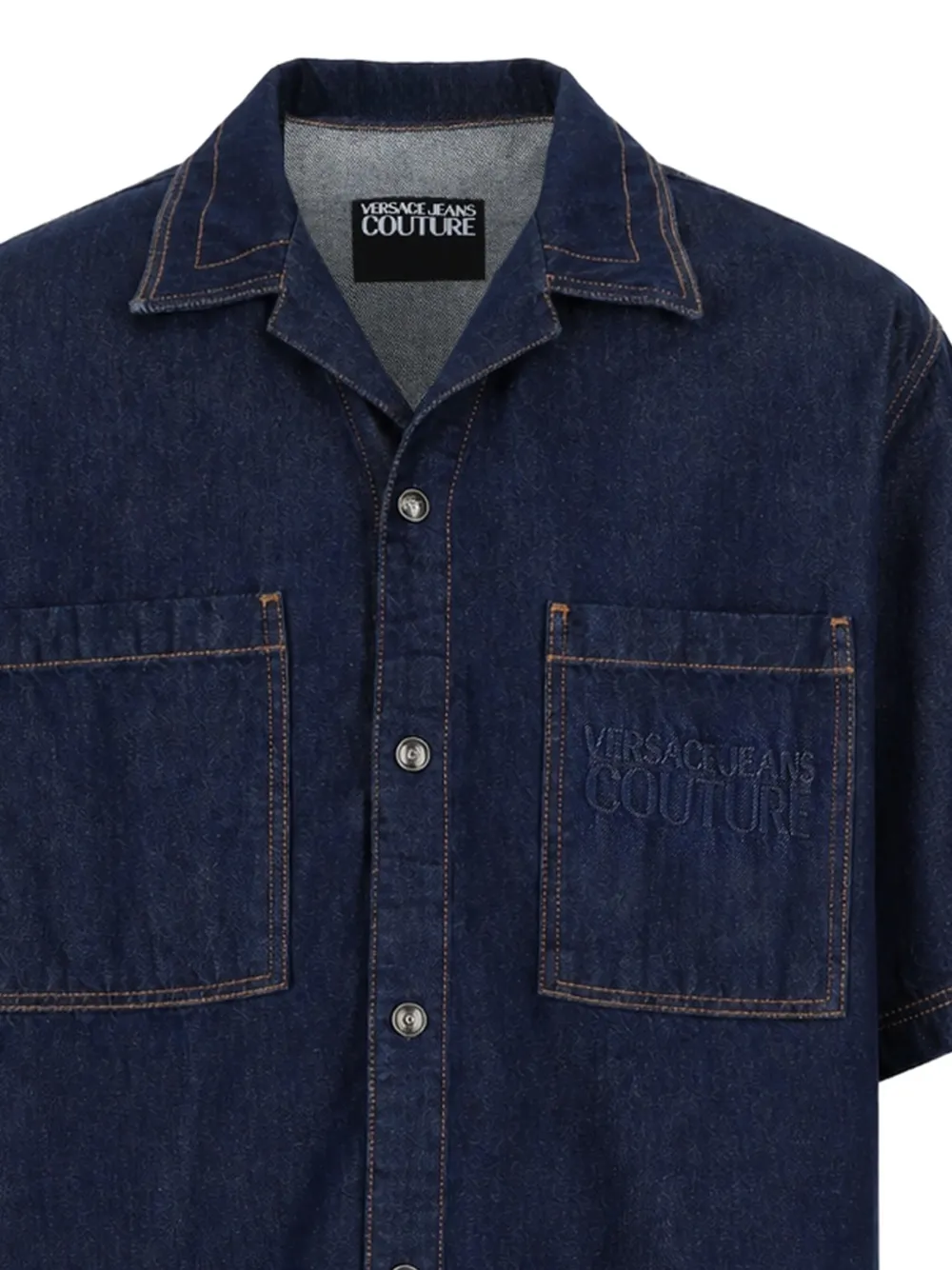 Versace Jeans Couture Denim overhemd Blauw