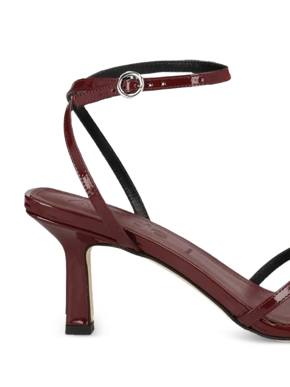 Aeyde Maevve leather strappy sandals Rood
