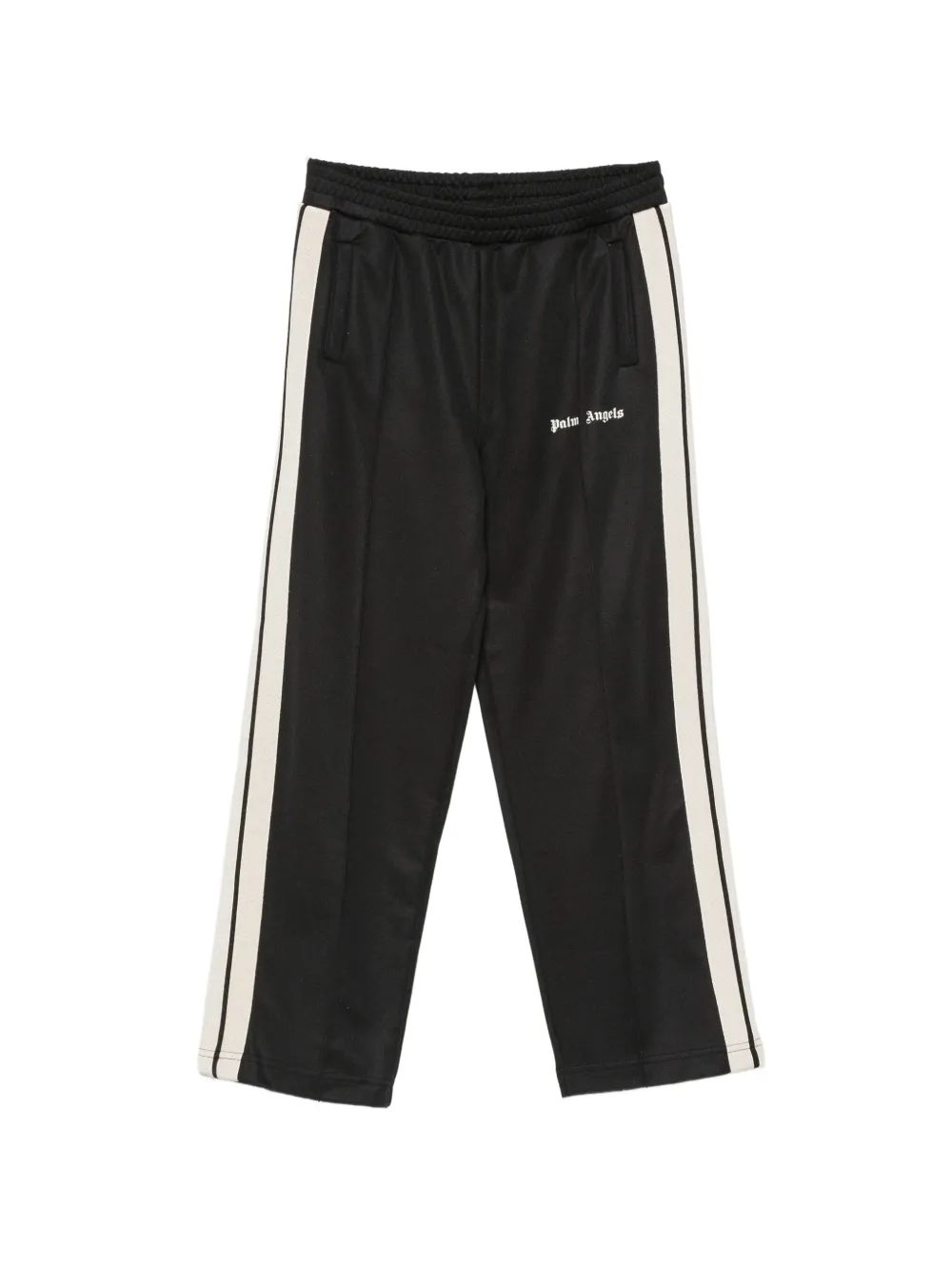 Palm Angels Kids logo-print side-stripe track pants - Nero
