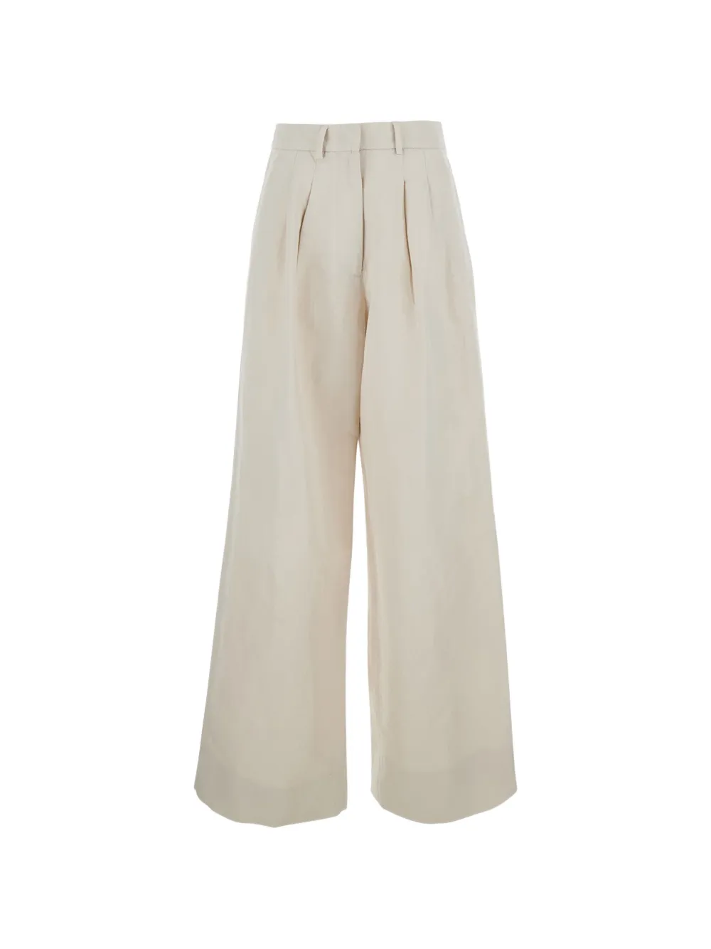 PT Torino Frankie pleated palazzo pants - Bianco