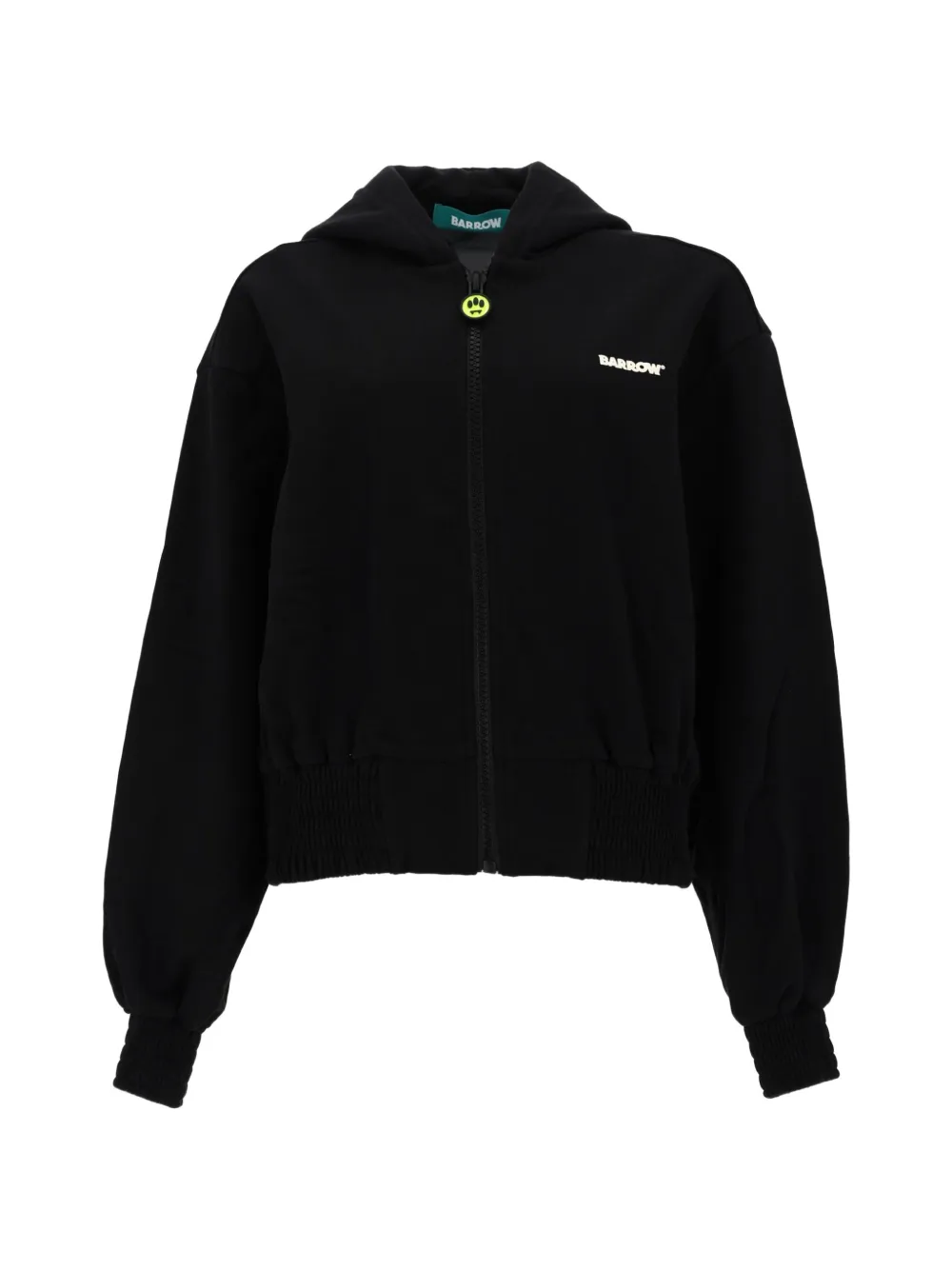 BARROW logo-print zip-up hoodie - Schwarz