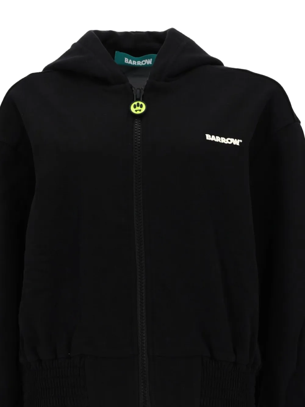 BARROW Hoodie met logoprint en rits Zwart