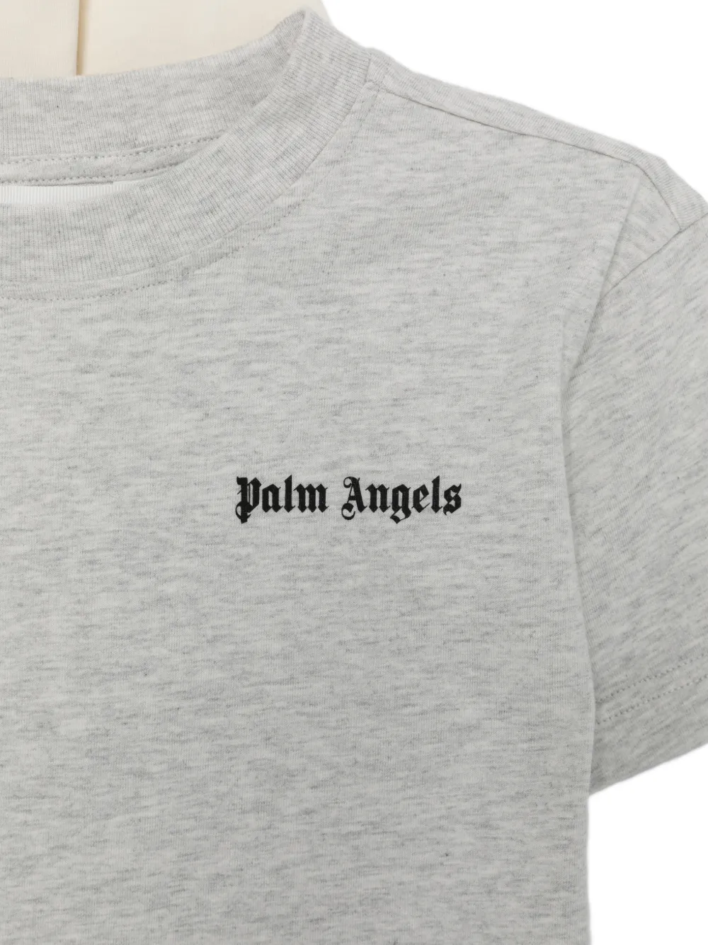Palm Angels Kids Drie T-shirts met logoprint Grijs