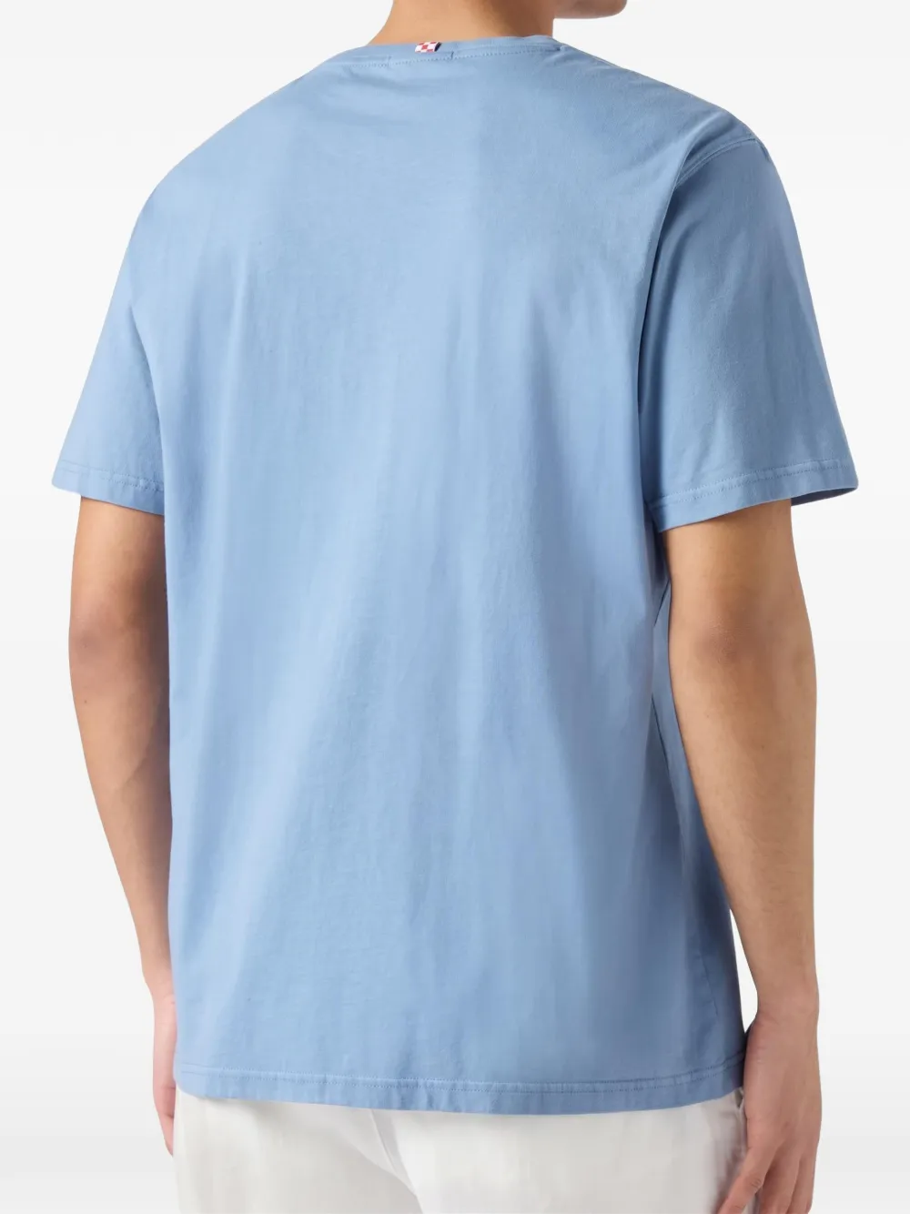 MC2 Saint Barth dusty light blue Portofino T-shirt with All I Need Is A G-in Class embroidery Blauw