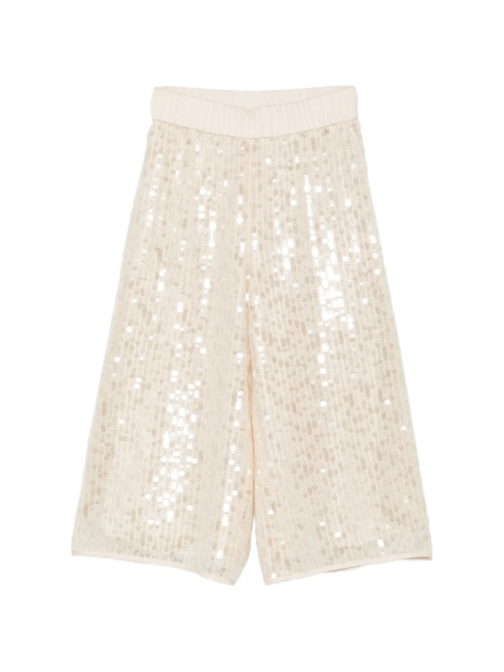 Peserico Sequin-embellished Pocket Trousers In Neutral