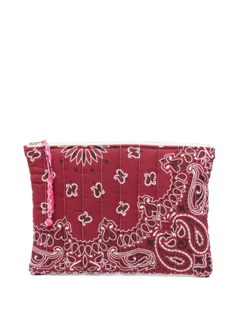 Call It By Your Name paisley-pattern clutch bag