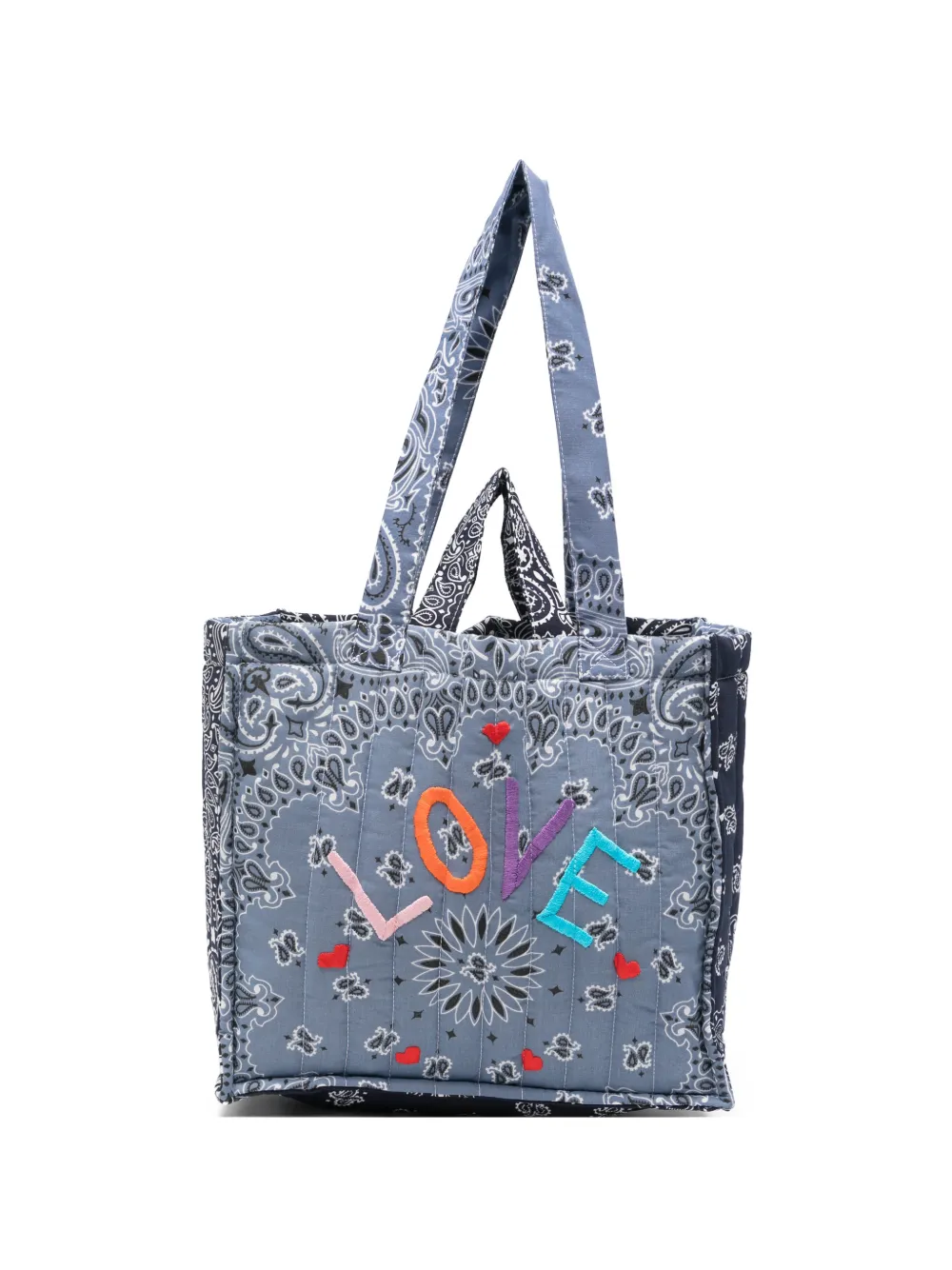 Call It By Your Name bandana-print tote bag - Blu