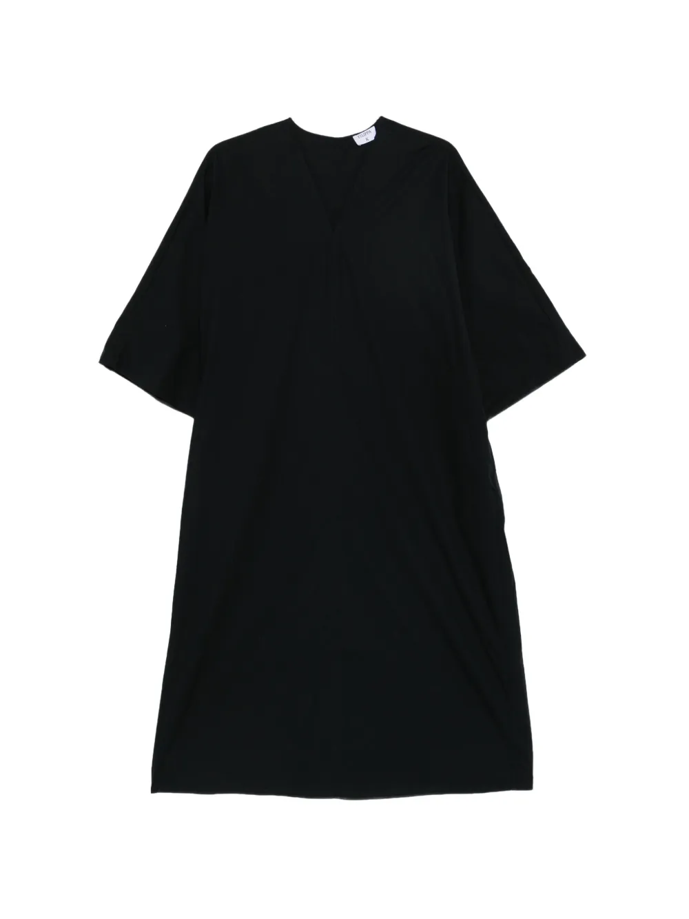 Filippa K V-neck short-sleeve midi dress - Schwarz
