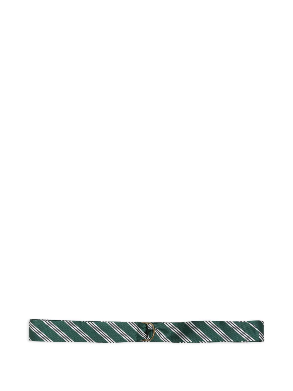 Brooks Brothers striped D-ring belt - Verde