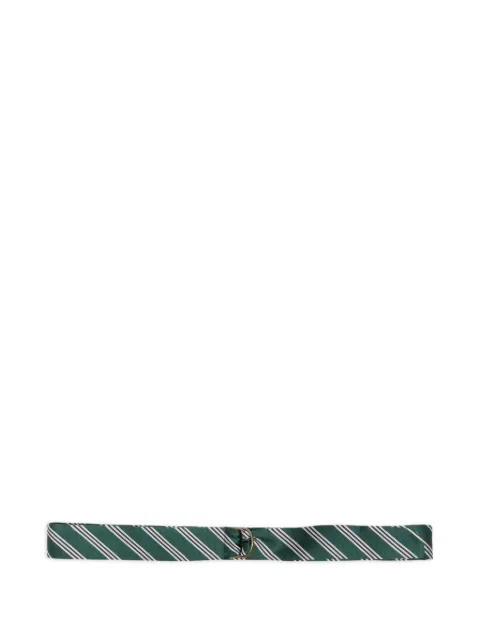 Brooks Brothers striped D-ring belt