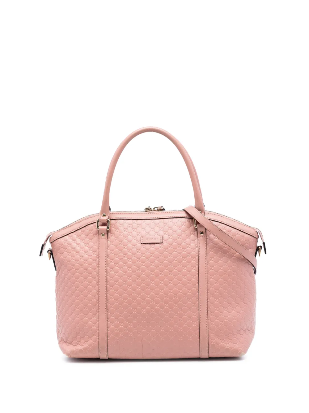 Gucci Pre-Owned 2016-2025 Large Microguccissima Dome satchel - Rosa