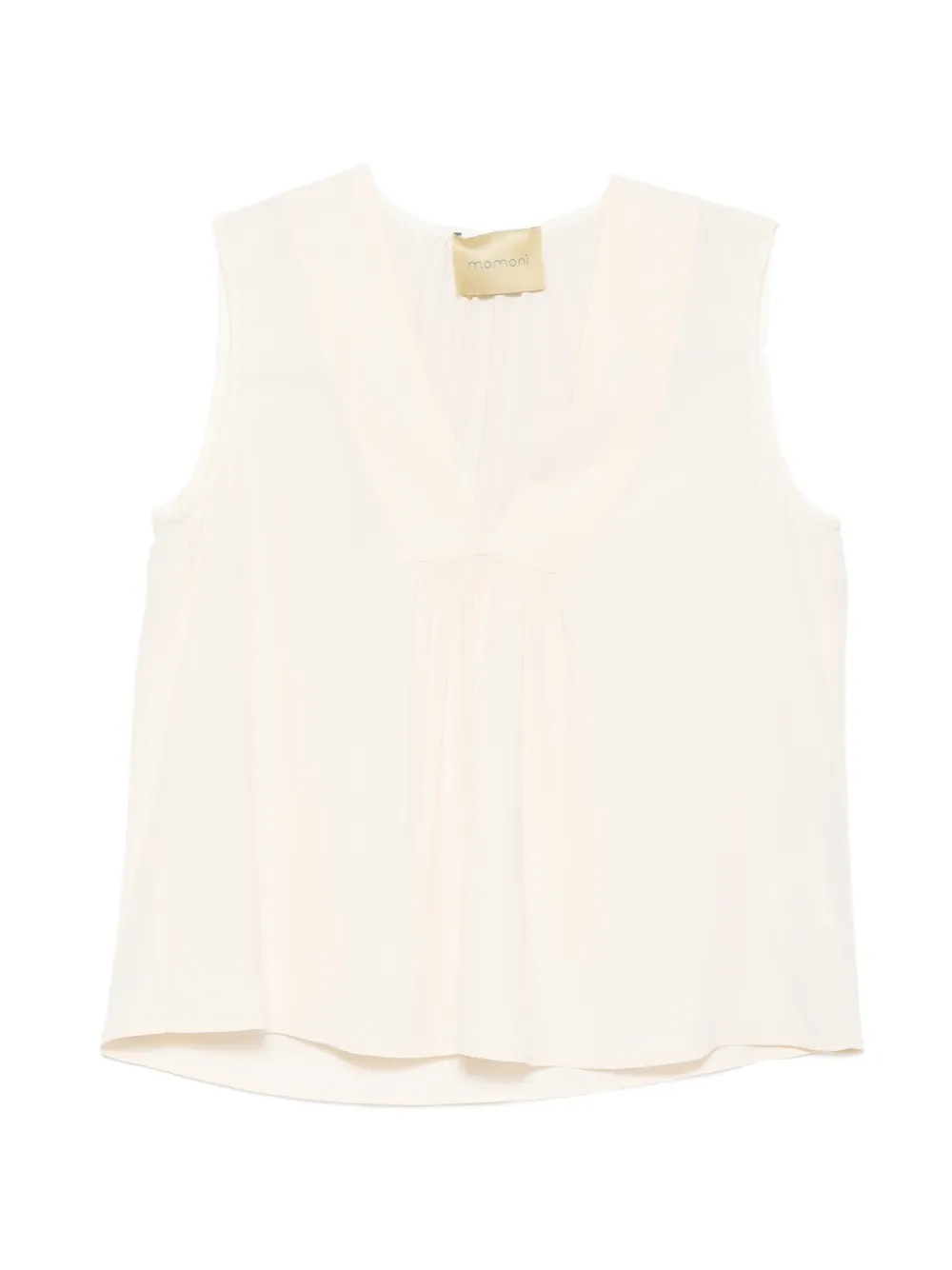 MOMONÌ Juana V-neck blouse - Bianco