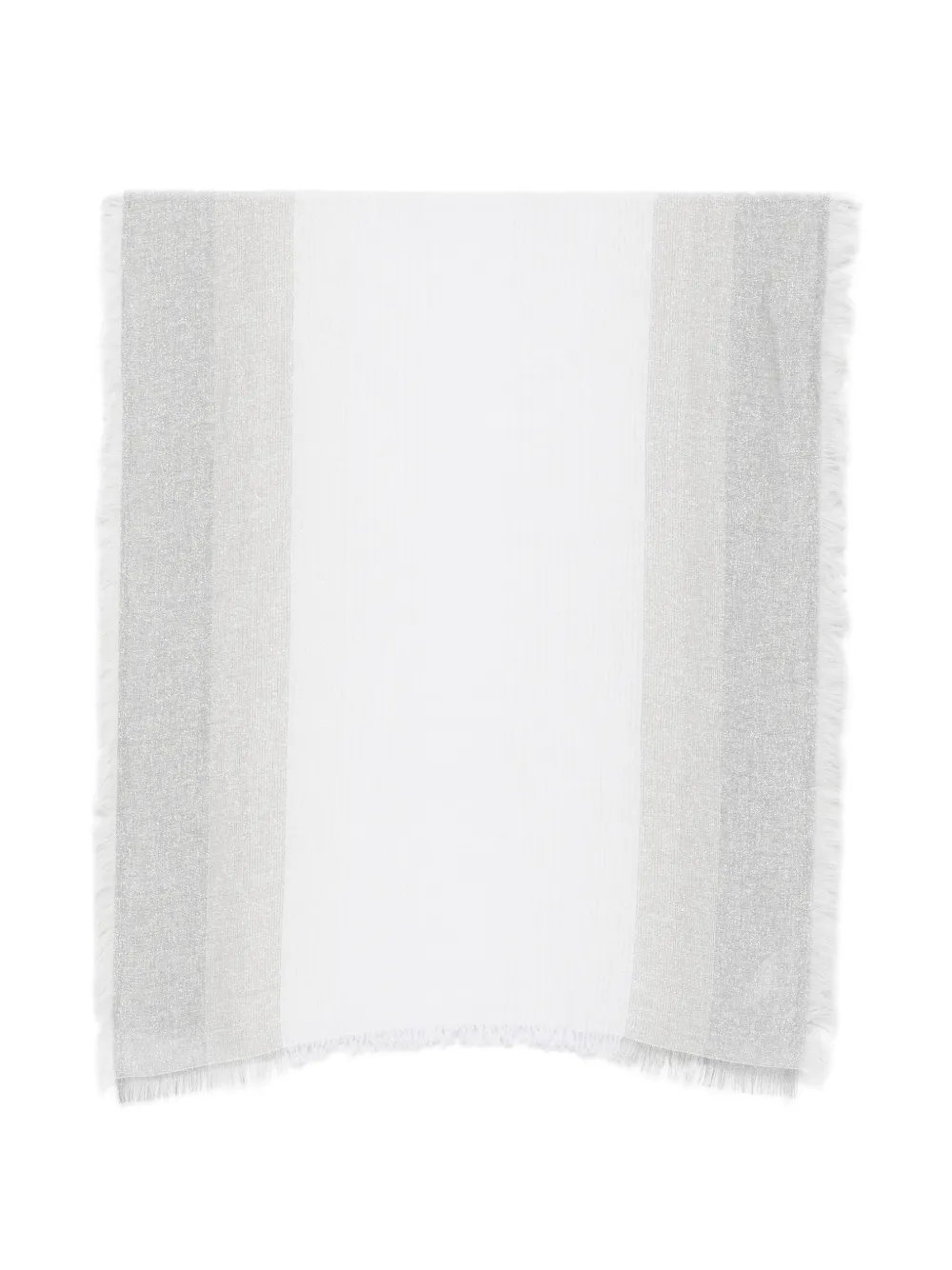 Peserico frayed scarf - Weiß