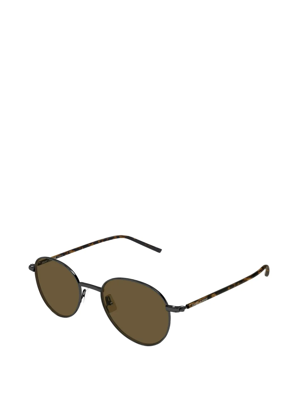Saint Laurent Eyewear SL865 zonnebril met rond montuur Bruin