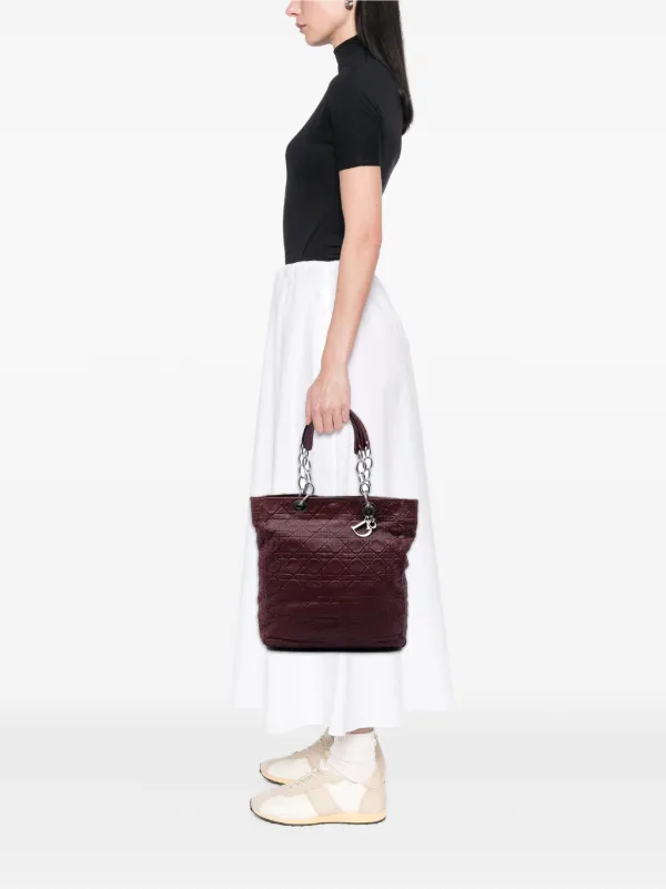 Christian Dior Pre-Owned 2008 ラージ ラムスキン カナージュ レディ