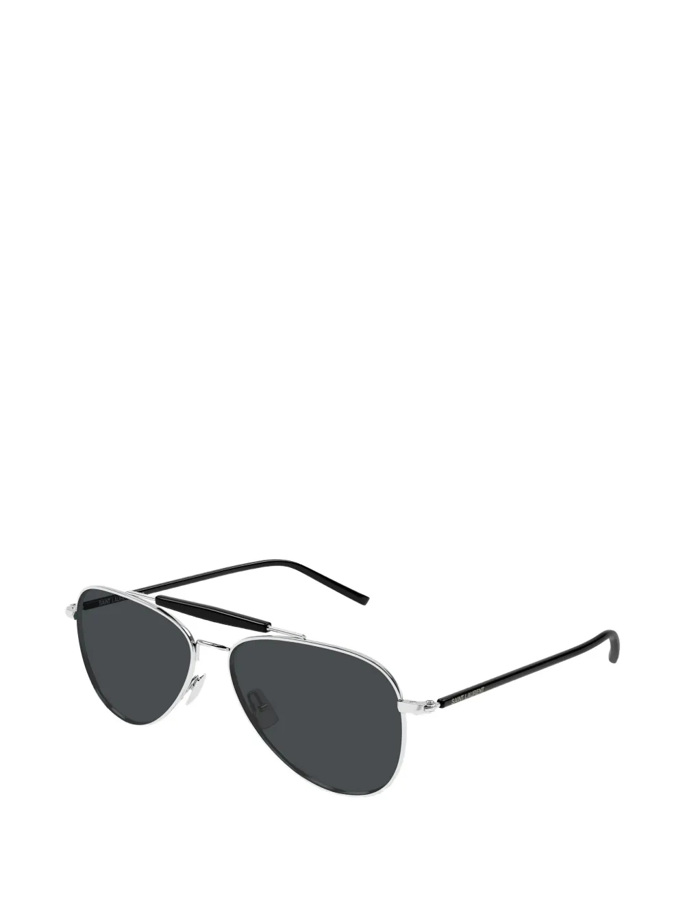 Saint Laurent Eyewear Zonnebril met piloten montuur Zilver