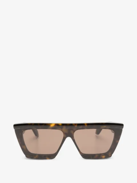azzedine alaïa geometric-frame sunglasses