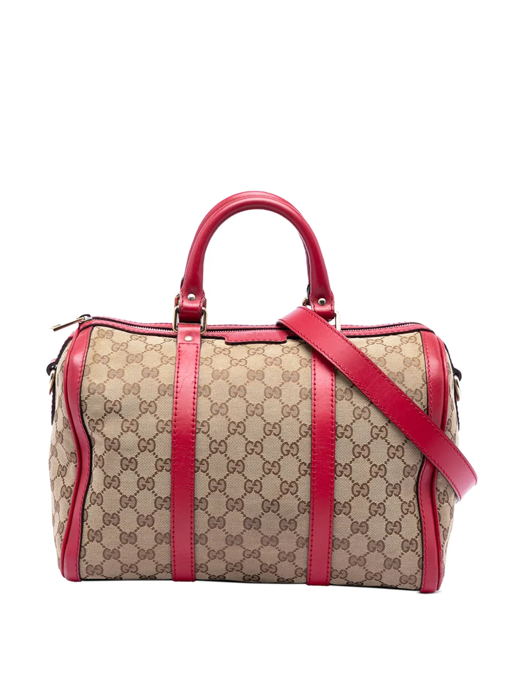 Gucci Pre-Owned 2016-2026 Medium GG Canvas Joy Boston Bag satchel - Rosso