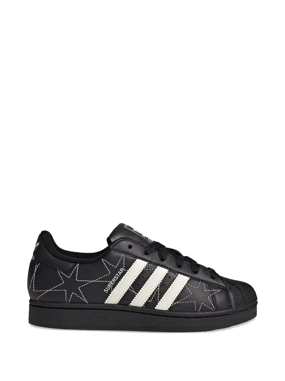 adidas Superstar star II embroidered sneakers - Nero