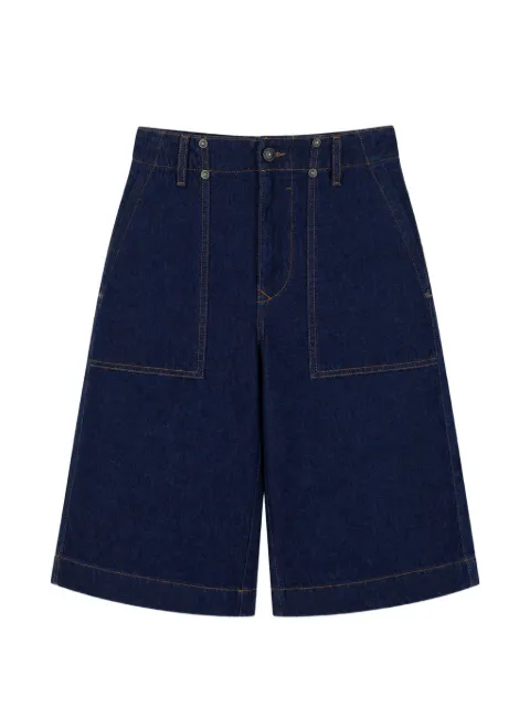 Versace Jeans Couture contrast-stitch denim shorts