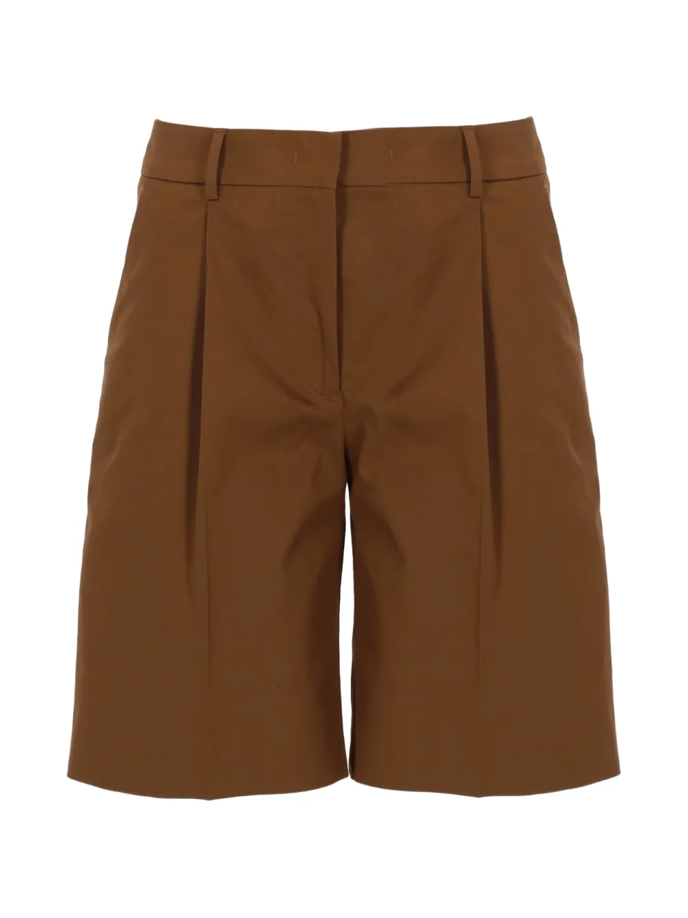 PT Torino pleated tailored shorts - Marrone