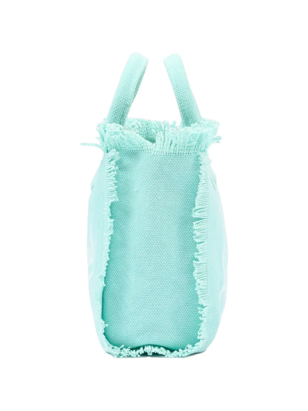 MC2 Saint Barth Kids Shopper met logo-print en franje Blauw