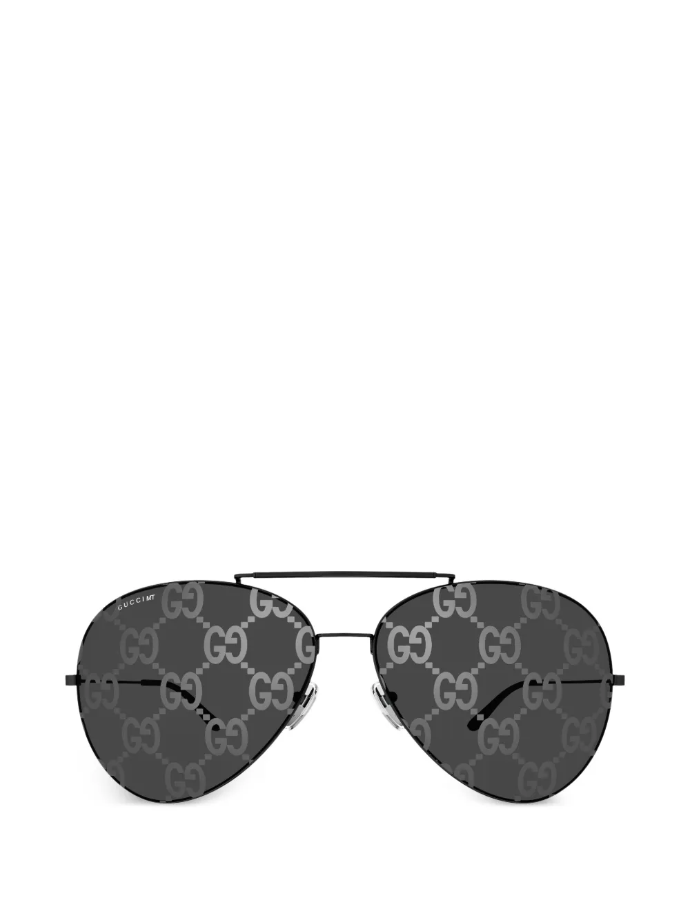 Gucci Eyewear GG-monogram pilot sunglasses - Nero
