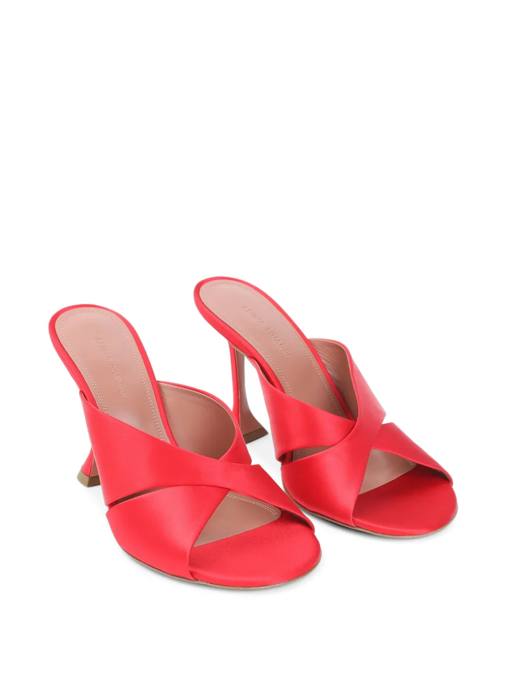 Amina Muaddi Salma sandals Rood