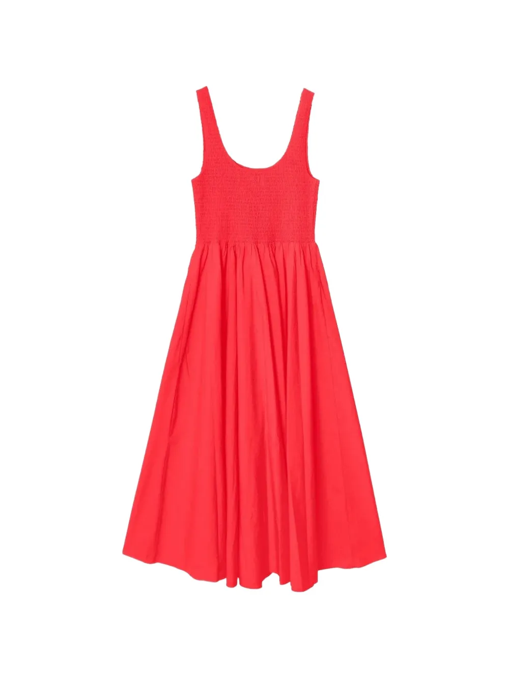 Xirena Florence smocked midi dress - Rosso
